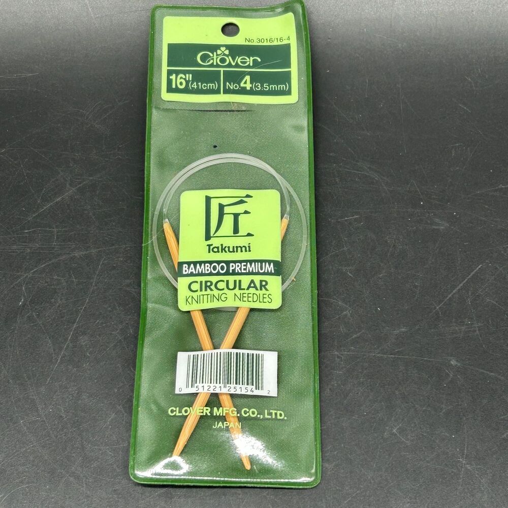 Clover Circular Needle 16” 3.5mm